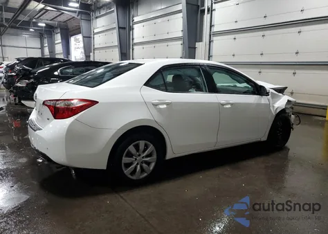 2016 Toyota Corolla L из США, поврежденный, VIN 2T1BURHEXGC633199